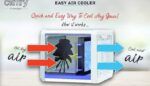 Camry Φορητό Κλιματιστικό Air Cooler 3 σε 1 – Ψύξη Καθαρισμός & Υγρασία με LED & USB Τροφοδοσία