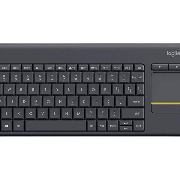 Logitech K400 Plus Wireless Touch TV Keyboard with Easy Media Control and Built-In Touchpad