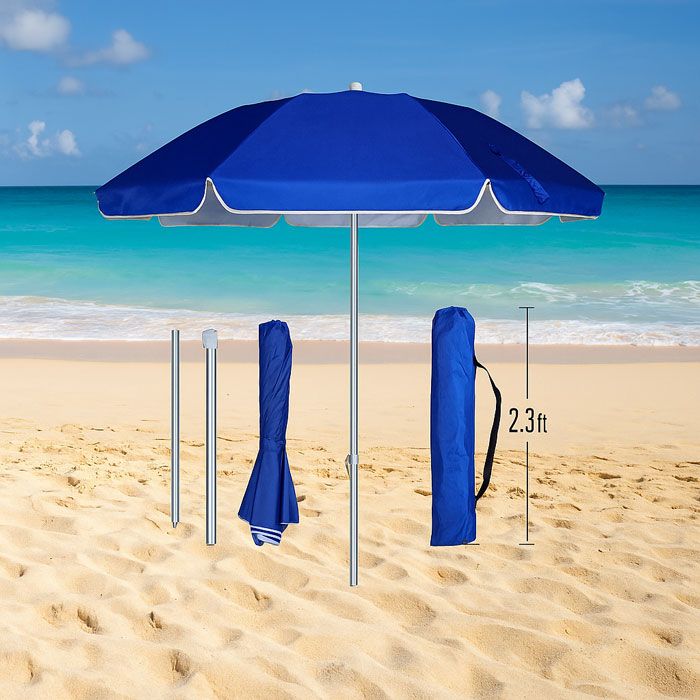 Ομπρέλα Θαλάσσης 220cm Αλουμινίου - Sun Beach Umbrella Aluminium Pole | Skroutz Cyprus | Ομπρελα παραλιας