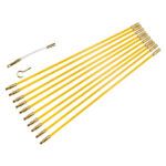 Dekton 10 X 30cm Cable Access Kit Electricians Pulling Puller Rods Draw Wires