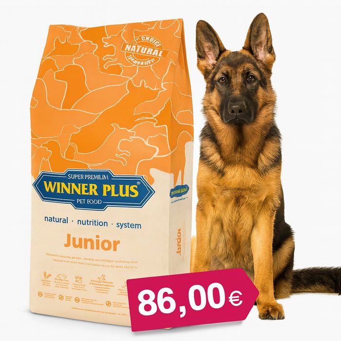 Winner Plus Junior 18kg Cyprus – Super Premium πλήρης τροφή για κουτάβια & νεαρούς σκύλους