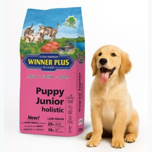 Winner Plus Holistic Puppy Junior 12Kg – Ιδανική Διατροφή για Κουτάβια & Νεαρούς Σκύλους