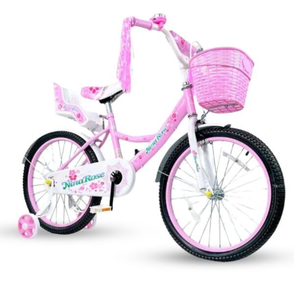 20" Ποδήλατο για Κορίτσι Pink Nina Rose | Ιδανικό για Παιδιά 5-9 Ετών