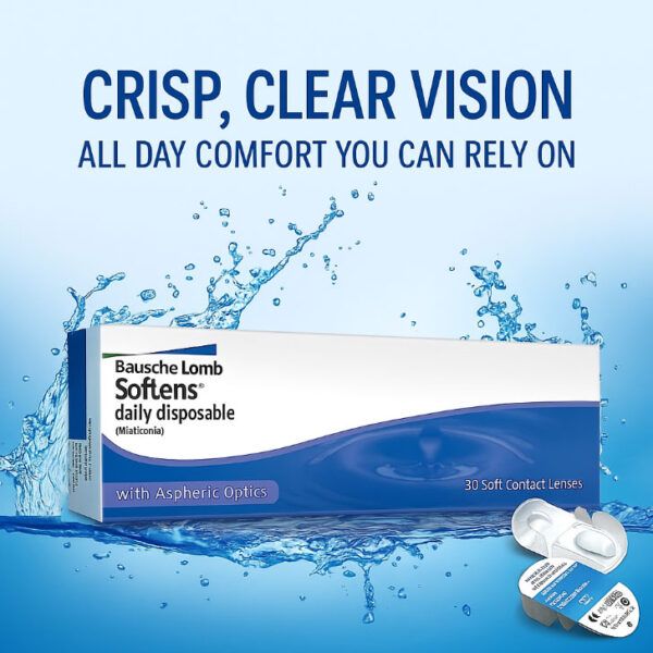 Ημερήσιοι φακοί Επαφής (30 φακοί) Bausch & Lomb Soflens Daily Disposable (30 lenses)