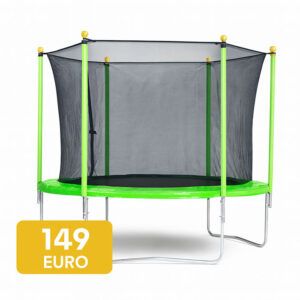 6ft Τραμπολίνο Ozzy 183cm με δίχτυ ασφαλείας για παιδιά, ιδανικό για αυλές και κήπους στην Κύπρο, διαθέσιμο από την αποθήκη Skroutz Ανθούπολη