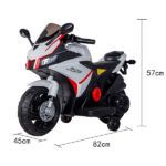 6V Ηλεκτρική Μηχανή για Παιδιά BZ1166B Άσπρη – Ρεαλιστικός Σχεδιασμός & Ασφαλής Οδήγηση | παιδικές μηχανές | κατάστημα παιχνιδιών λακατάμια