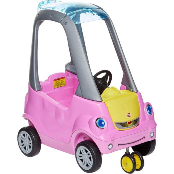 Roof Car Pink Παιδικό Ποδοκίνητο Αυτοκίνητο με Μουσική και Ανθεκτική Κατασκευή | Skroutz Toy Shop Nicosia