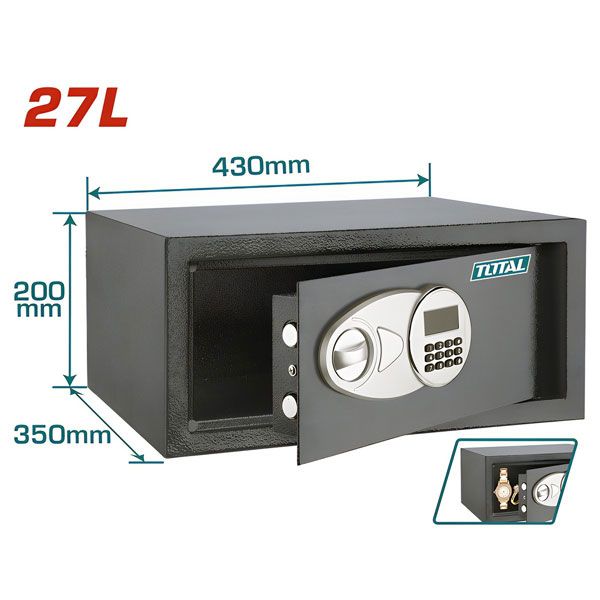 TOTAL ELECTRONIC SAFE 27L WITH DIGITAL LOCK TESF3501 | Χρηματοκιβώτια | Skroutz Cyprus | χρηματοκιβωτια κυπρος