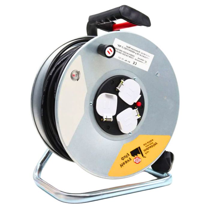 Cable Reels Metal 50m Heavy 25mm