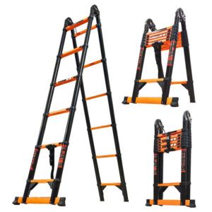 Carbon Steel Professional Multifunctional Telescopic Ladder 2X6 steps | Επαγγελματικές Σκάλες Κύπρο