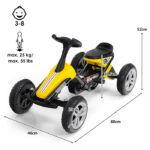 Παιδικό Πεντάλ Go Kart FS1388 Κίτρινο – Ανθεκτικό Ελαφρύ & Χωρίς Μπαταρία | Skroutz.com.cy