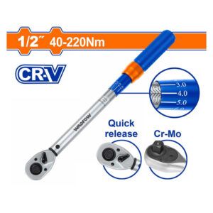WADFOW Preset torque wrench 1/2" 430mm / 40-220Nm WWQ1D12