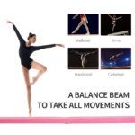 2.4M 8FT Gymnastics Folding Balance Beam Home Gym Training Exercise Sports - Pink | Toy shop Cyprus | Skroutz Toys Cyprus