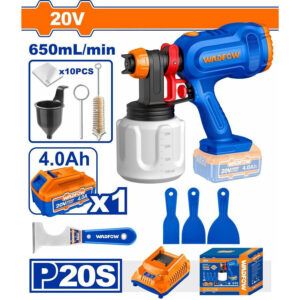 Wadfow Ηλεκτρικό Πιστόλι Βαφής 20V με Δοχείο 0.8lt | Skroutz Cyprus